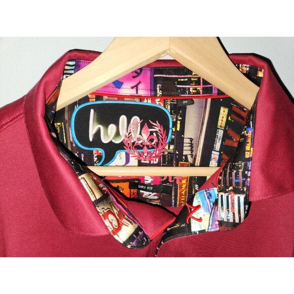 Au Noir Polo Size 3XL Red High Quality Polo - Picture 3 of 4